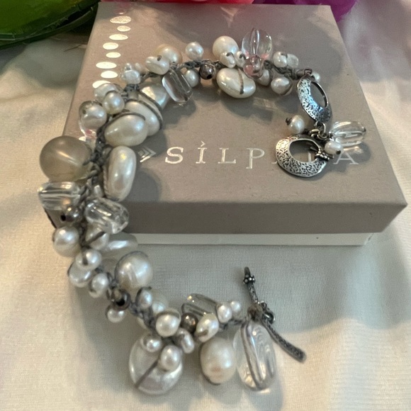 Silpada Pearl ‘EFFERVESCENCE’ Sterling Silver Bracelet B2180 - Picture 3 of 15
